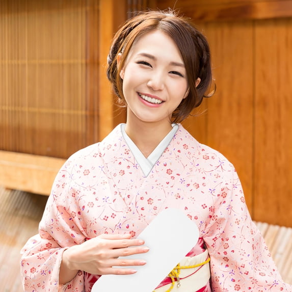 PAMINGONO 1Set Obi Ita Plate White Rectangular Plastic for Wearing Kimono and Formal Events