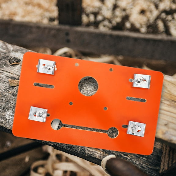 PAMINGONO Orange Track Saw Guide Rail Set for Woodworking with Base and Chip Guard, Heavy Duty Precision Cutting Tool