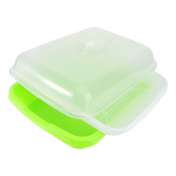 PAMINGONO 1Set Pp Container for Growing Microgreens for Home Gardening Rectangular