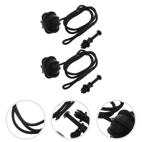 PAMINGONO Rear Panel Suspension Strap Set for Car Trunk, Black PP Material, Easy to Install, 1 Set