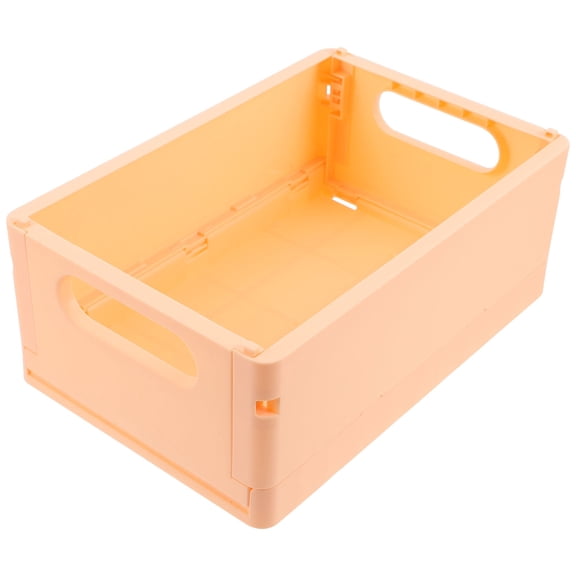 PAMINGONO Orange Plastic Storage Basket Set for Desktop Organization, Multi-Purpose Storage Bin, Lightweight Container for Sundries