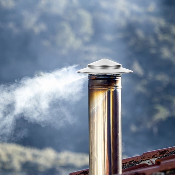 PAMINGONO Stainless Steel Roof Chimney Cap Set for Metal Chimneys, Home and Weather Resistant