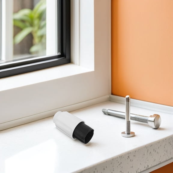 PAMINGONO 1Set Plastic Fan Mounting Kit with Lock Nut and Support Pole for Pedestal Fan Replacement