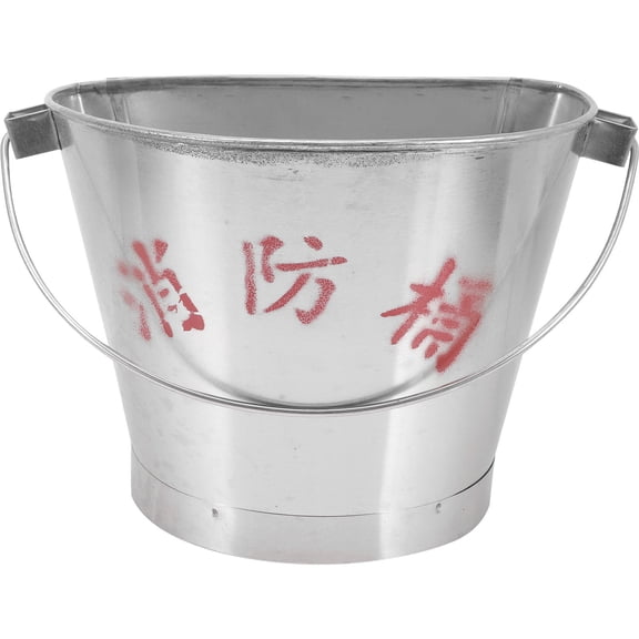 PAMINGONO 1Set Sand Bucket with Handle Galvanized Metal for Beach Activities and Storage