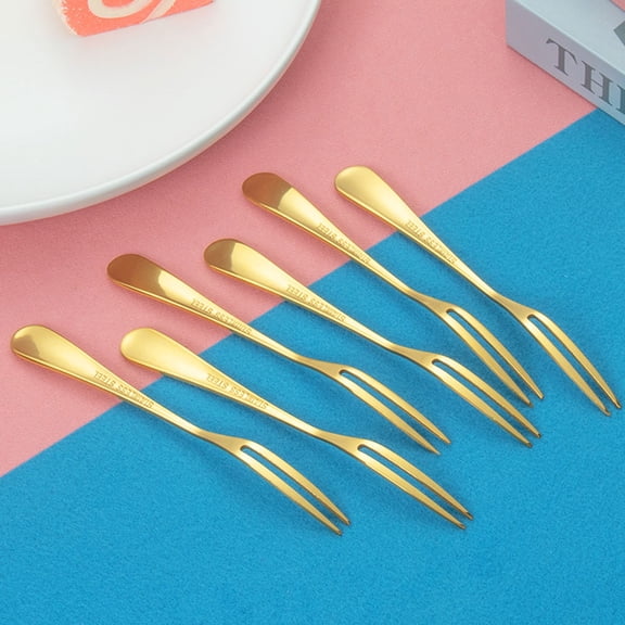 PAMINGONO 1 Set of Dessert Server for Serving Stainless Steel Cake Forks Design for Bakers