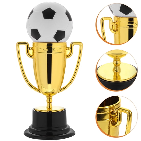 PAMINGONO 1Set Small Trophy Cup Golden PU Material Special Shaped Statue 4x4x4in