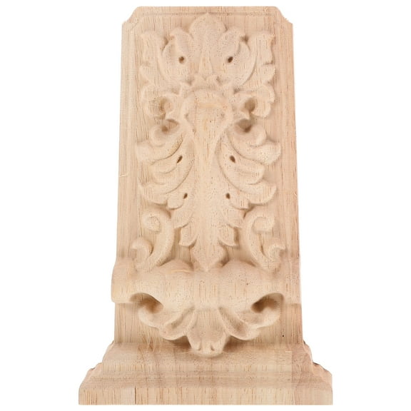 PAMINGONO 1Set Solid Wood Onlays and Appliques Khaki for Home Decor Enhancement Architectural Projects