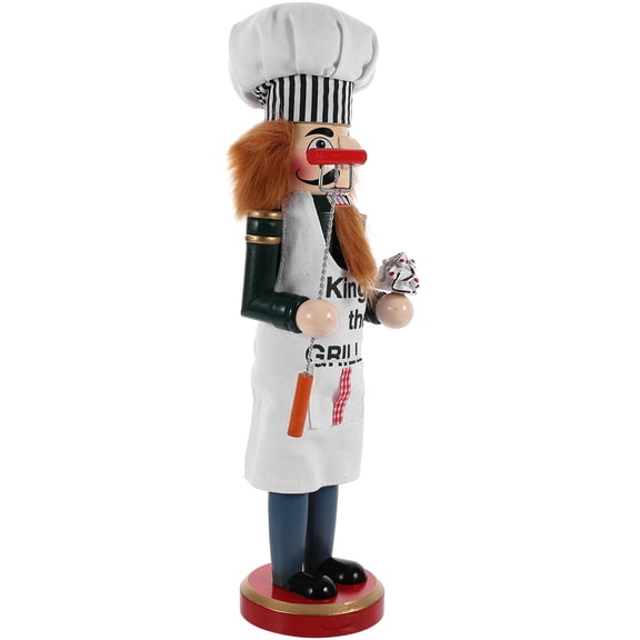 PAMINGONO 1Set Traditional Nutcracker Figure Multi Color Cloth Material for Kitchen Table Decor