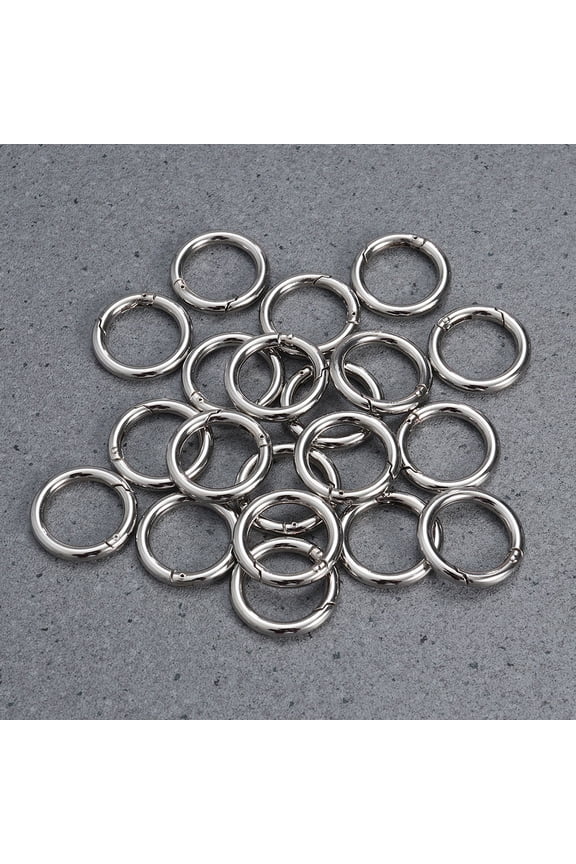 20 Pieces Zinc Alloy Open Jump for Key Chains, Craft Connectors, Jewelry Making Supplies, Tone