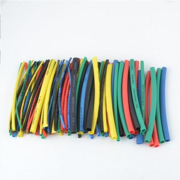 PAMINGONO 200Pcs Assorted Color Heat Shrink Tubing For Electrical Insulation And Cable Bonding 1.97X0.20X0.20In