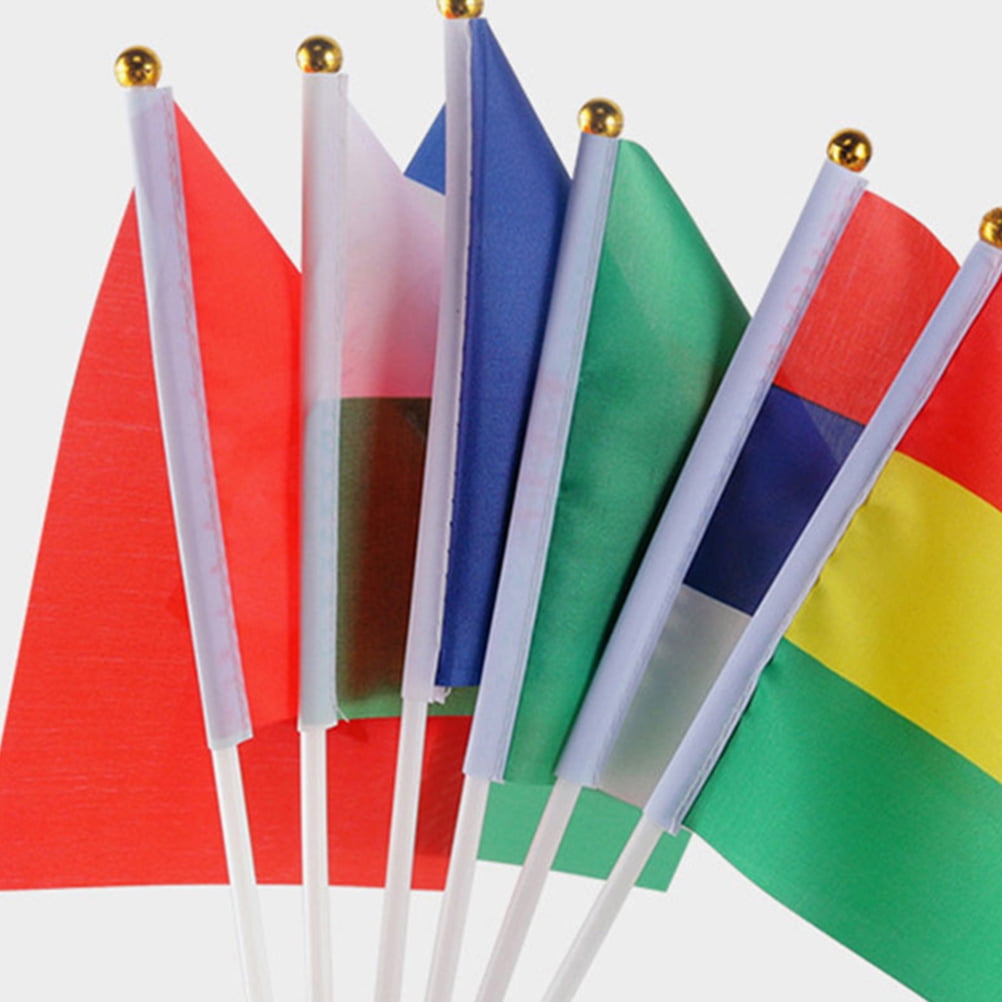 PAMINGONO 200Set Handheld Flagpoles for Flags with Easy Takedown and ...