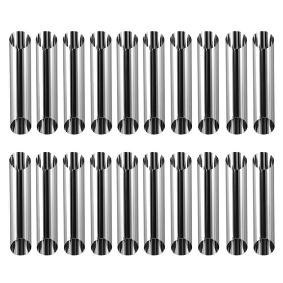 PAMINGONO Cannoli Molds Stainless Steel Silver for Baking and Pastry 20Pcs