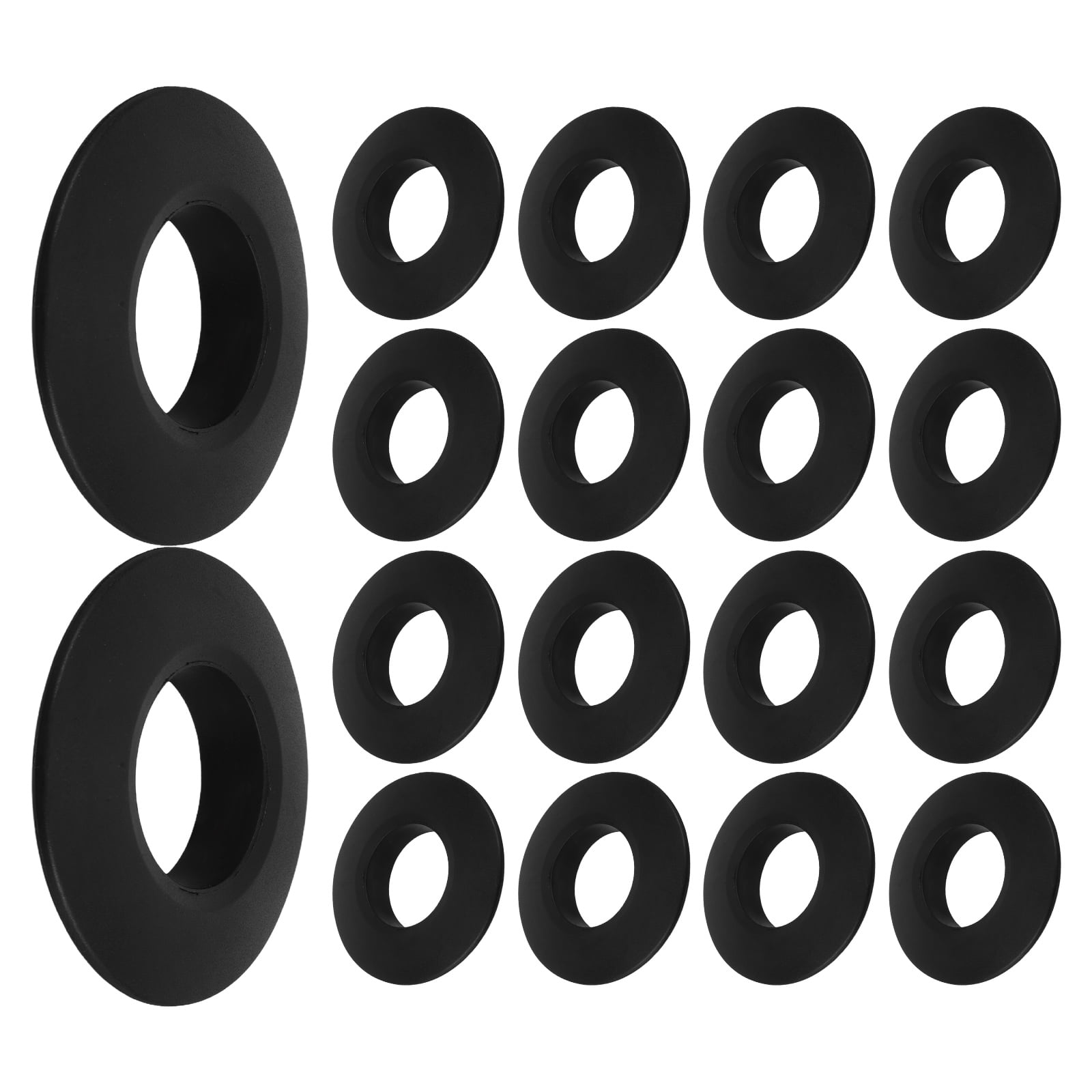 PAMINGONO 20PCS Paddle Drip Rings Black PVC Water Blocking Universal ...