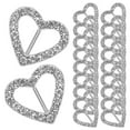 thumbnail image 1 of PAMINGONO 20Pcs Heart Shaped Rhinestone Buckles Alloy for Party Decorations and Crafting Accessories, 1 of 6