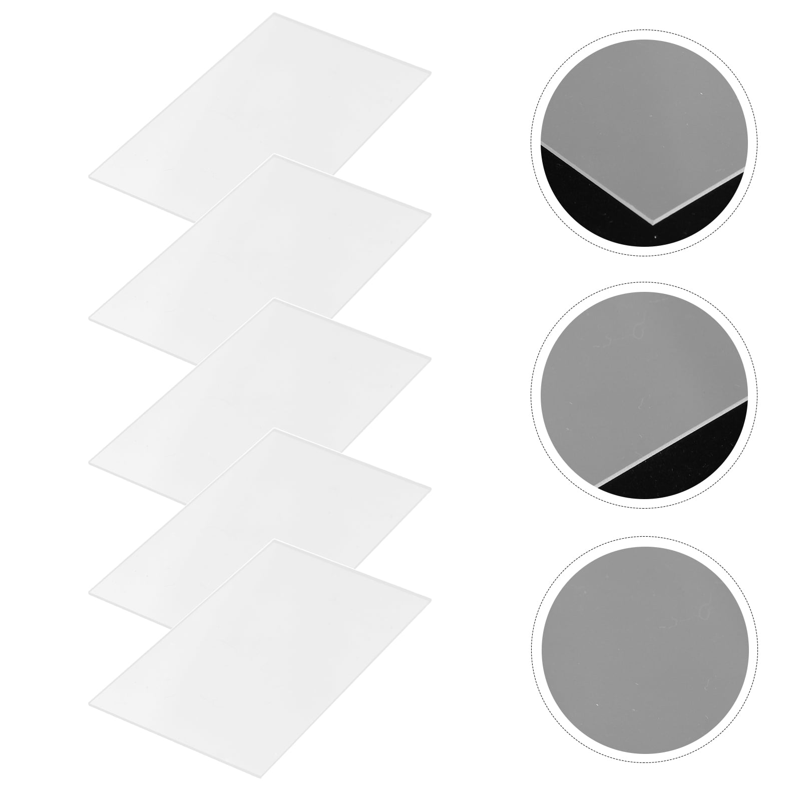 PAMINGONO Wedding Name Place Cards Acrylic Rectangular with Rounded ...
