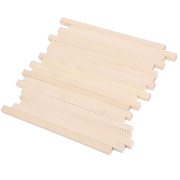 PAMINGONO 20-Pack Solid Wood Craft Beige for Tiered Cake Supports, Plant Stakes, and Projects