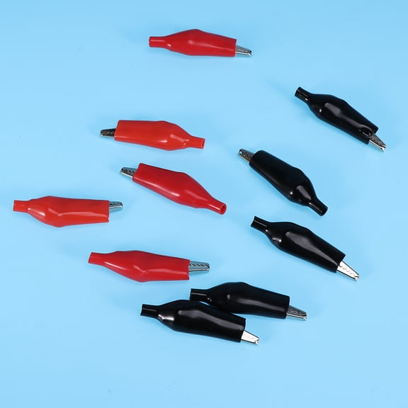 PAMINGONO 20Pcs Metal Alligator Clip Electrical Test Clips for Car Battery 5.8x1.6x1in