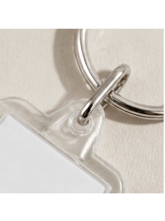 20 Pack Clear Acrylic Picture Keychains, Blank Key for Photo Inserts, Gifts for Friends and Daily Use