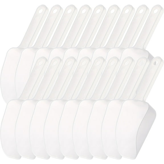 PAMINGONO 20Pcs Serving Scoops For Food Plastic Measuring Scoops For Dry Ingredients Home Use