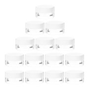 PAMINGONO 20-Piece Small Travel Containers Set, White Plastic Tight Sealing for Toiletries and Cosmetics