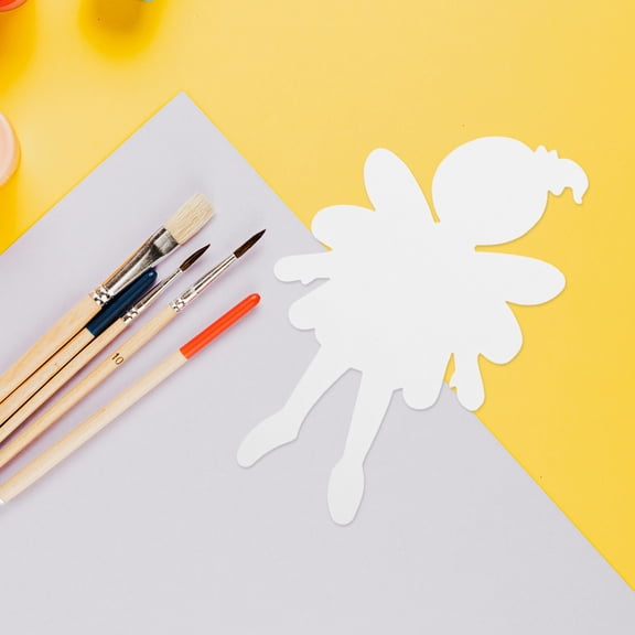 PAMINGONO White Cardboard Cutouts for Decor: Blank Person Shapes, Fairy Craft, 20Pcs