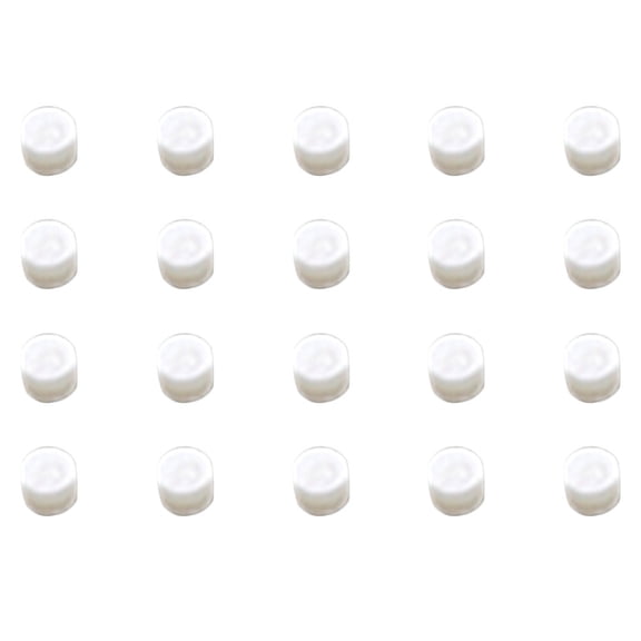 PAMINGONO 20Pcs White Guitar Fretboard Dots Made of Shell Material for Performance Aid