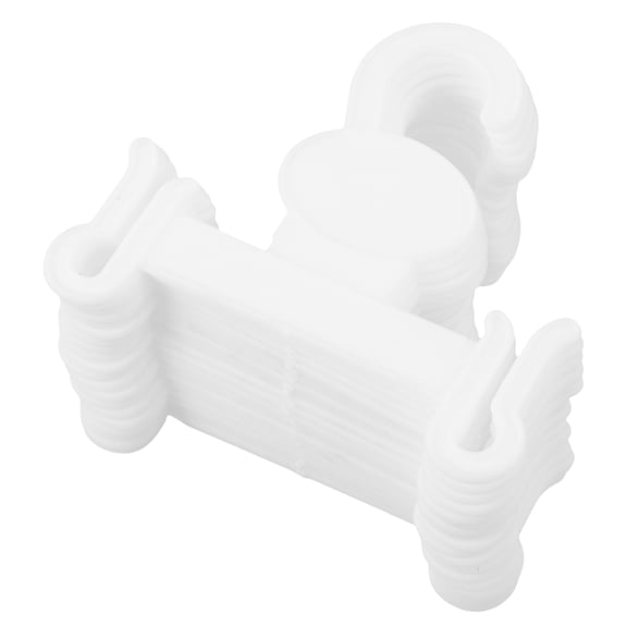 PAMINGONO 20Pcs White Plastic Shoes Wall Hooks for Home Use High Capacity Shoe Organizer with Easy Installation