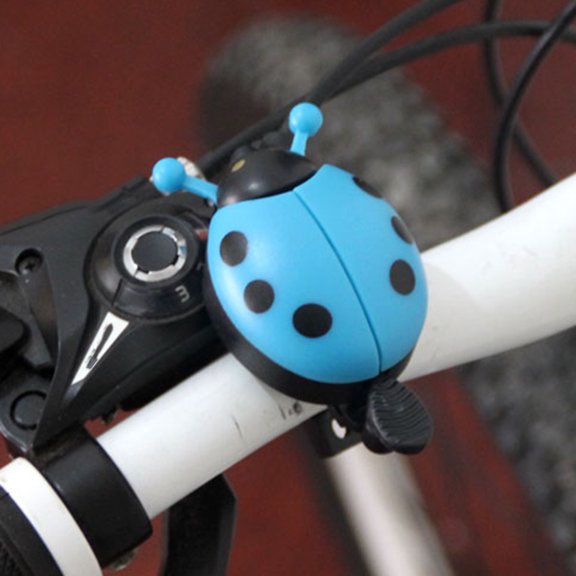PAMINGONO 2Pcs Blue Bike Bells with Clear Sound Easy to Mount Handlebar Accessories for Bike Riding