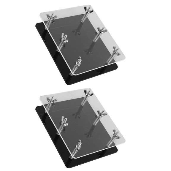 PAMINGONO 2Pcs Card Flattening Tool with Acrylic Holder for Home Use Card Repair and Protection