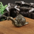 thumbnail image 1 of PAMINGONO 2Pcs Golden Brass Snail Statue Vintage Tabletop Snail Ornament Home Decoration, 1 of 8