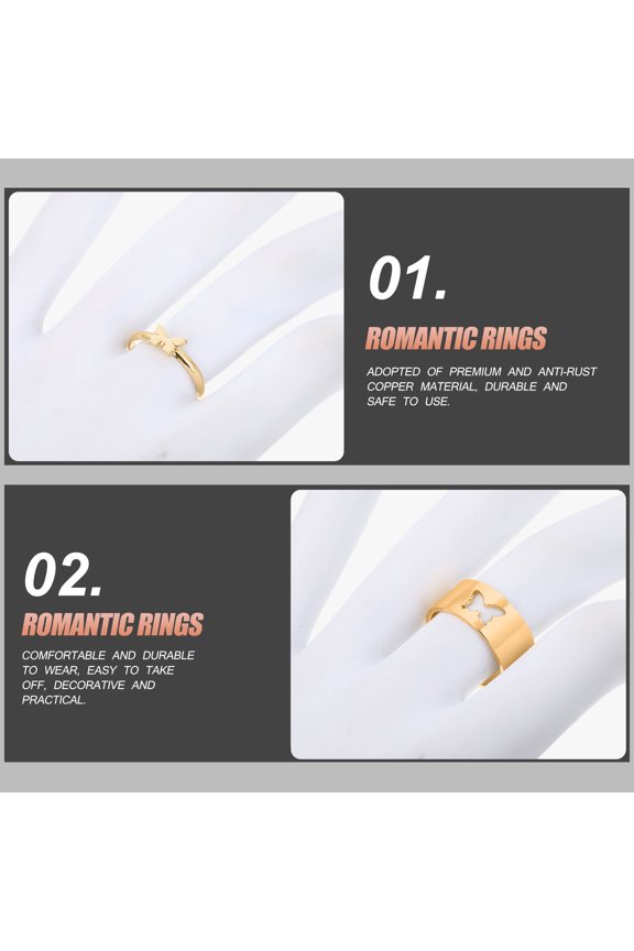 2 Pieces Couple Set, Stylish Finger for , Fashion Accessories for Men and Women