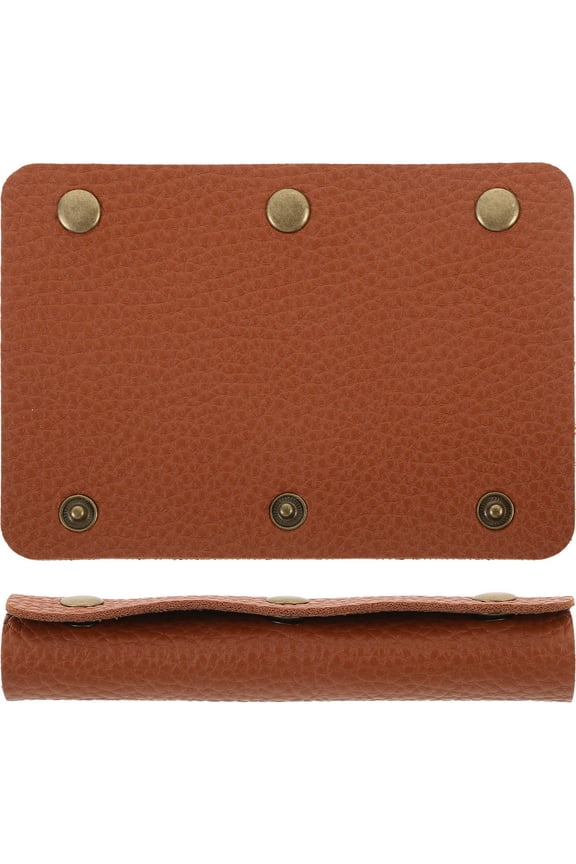 Bag Handle Strap Wrap Handbag Accessories Brown 2Pcs