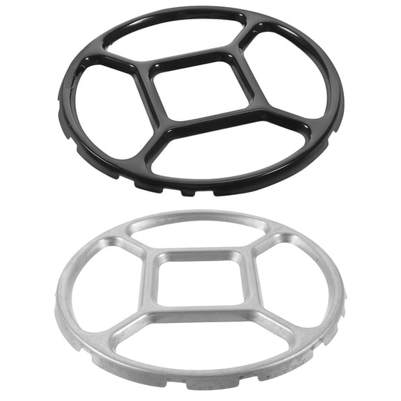 PAMINGONO 2Pcs Kitchen Gas Stove Rack Anti Slip Flat Black Enamel