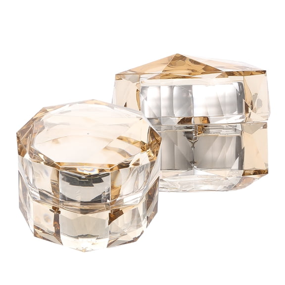 PAMINGONO Small Travel Containers for Creams Cream Jars 2Pcs