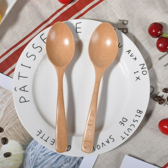 PAMINGONO 2Pcs Portable Wooden Spoons Multipurpose Kitchen Scoops for Home Use