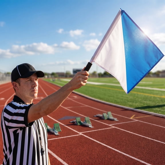 PAMINGONO Hand Signal Flags Multi-Color Polyester Wind-Resistant for Football Volleyball