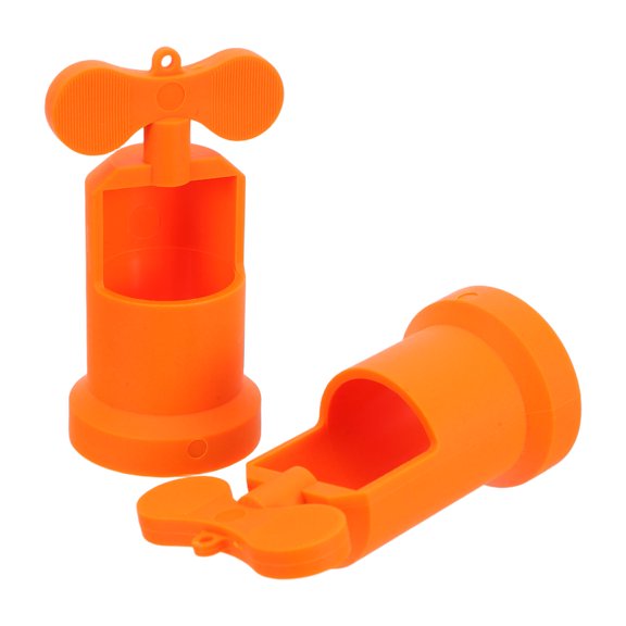 PAMINGONO 2-Pack Orange Metal Button Wrenches for Precise Nut Adjustment and Industrial Maintenance Hand Tools