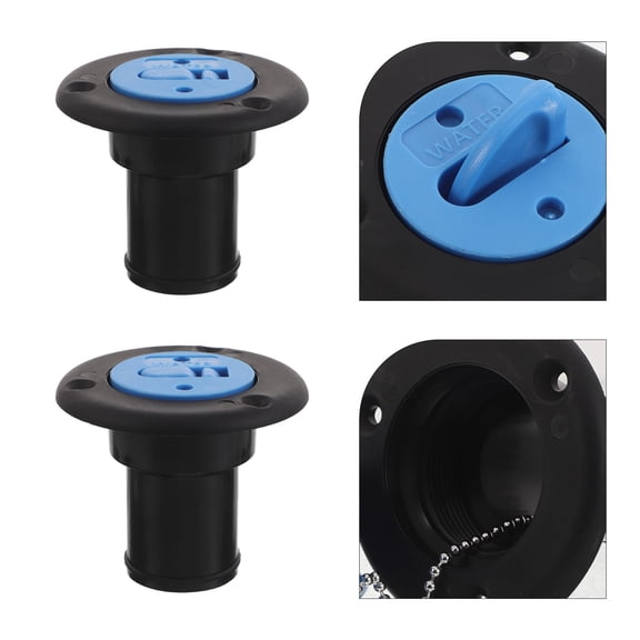 PAMINGONO 2pcs Plastic Marine Fill Port Cap 38mm for Boat and Yacht Gas Tank
