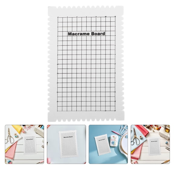 PAMINGONO 2Pcs Portable White Foam Bead Bracelet Board with Grid Pattern for Jewelry Making
