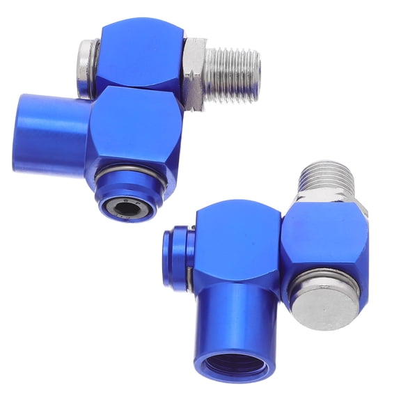 PAMINGONO 2Pcs Pneumatic Tube Quick Connect Couplings with Leak Proof Sealing and 360 Degree Swivel