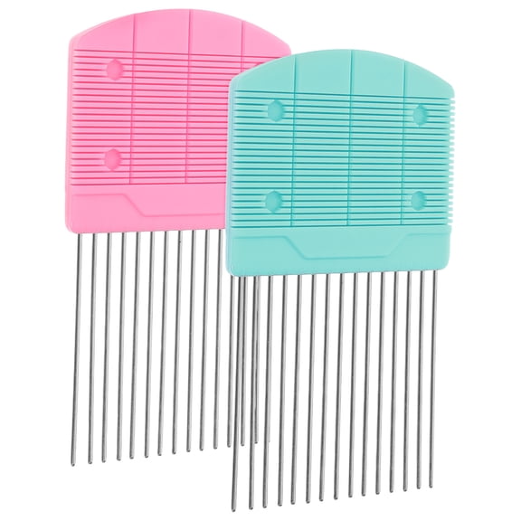PAMINGONO 2Pcs Quilling Weave Tool Assorted Color Paper Craft Comb for Handmade Paper Crafts