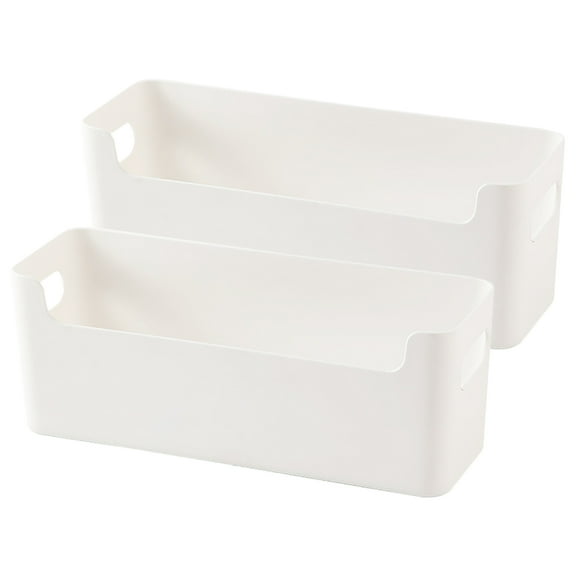 PAMINGONO Convenient Organizing Box PP Rectangular Storage Box General Users Kitchen Storage 2Pack