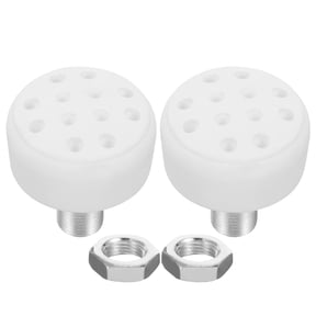 PAMINGONO Professional Roller Skate Toe Stops White Rubber Metal for Reliable Stops