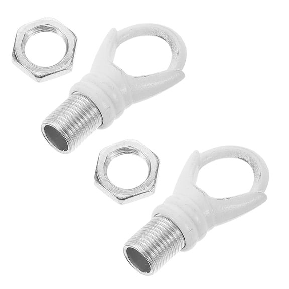 PAMINGONO White Iron Lampshade Ring Holder Precision Craftsmanship E27 Sockets 2Pcs