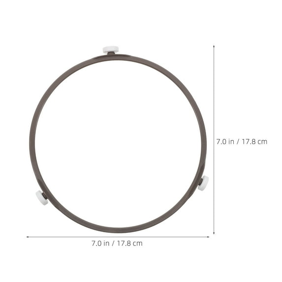 PAMINGONO Microwave Wheel Ring Microwave Turntable Holder Coffee Plastic 2Pcs 7In Round Support