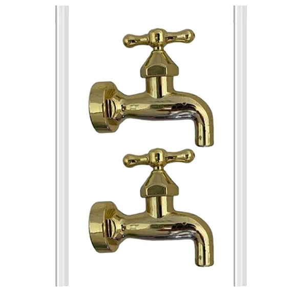 PAMINGONO 2Sets Invisible Flowing Spout Water Fountain Faucet For Outdoor Space Decor