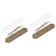 PAMINGONO Metal Mezuzah Golden Decor for Entryway Doors 2Sets