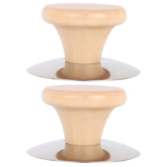 PAMINGONO 2Pcs Small Pan Lid Knobs with Wear Resistant Material and Ergonomic Design for Cookware Replacement