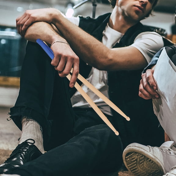 PAMINGONO 3 Pairs Percussion Sticks Maple Wood with Grip for Rock Band Shows