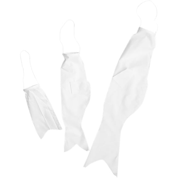 PAMINGONO 3 Pcs Blank Japanese Carp Windsock Kit Fabric DIY Drawing for Garden Use